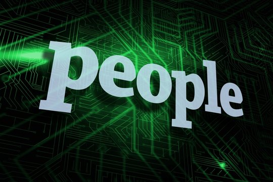 People against green and black circuit board