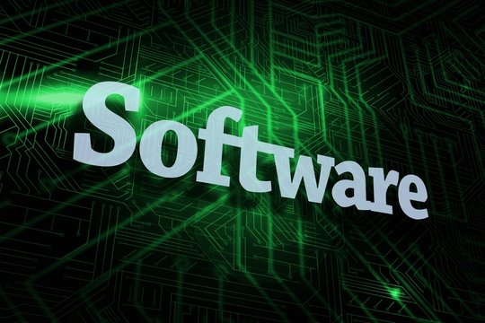 Software against green and black circuit board