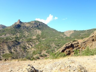 The extinct volcano Kara-Dag in Crimea