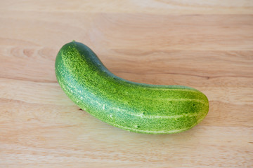cucumber  on wooden background