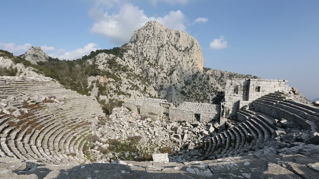 4th century BC Ancient Termessos (amphitheater) time lapse