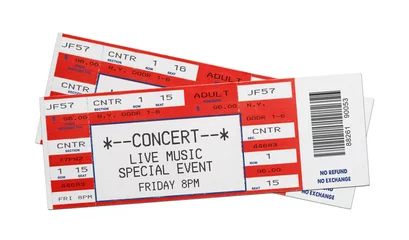 Red Concert Tickets © pixelrobot