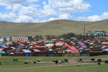 Mongolisches Dorf