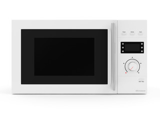 Microwave oven isolated on white background