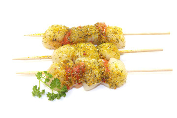 brochettes de saint-jacques