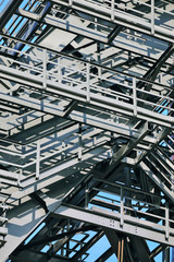 Steel structure detail of factory