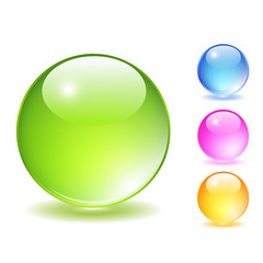 Vector glass balls