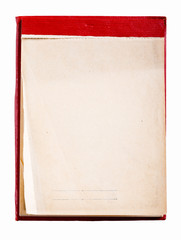Open Blank Page Notebook. Old Paper Notepad