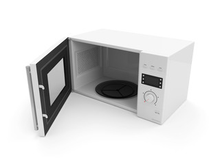 Microwave oven isolated on white background