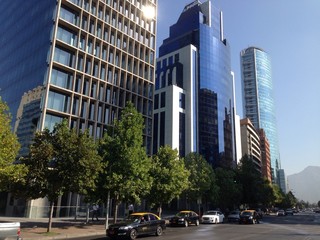 skyscrapers in Santiago de chile