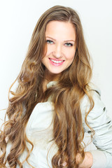 Naklejka premium Fashion photo of young woman.