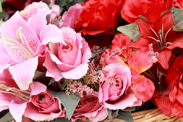 beautiful of rose artificial flowers