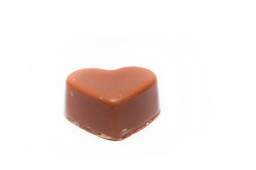 chocolat praliné en forme de coeur