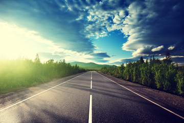 road in mountains