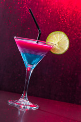 Tropical layered cocktail