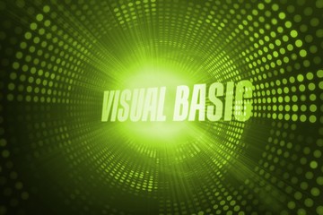 Visual basic against green pixel spiral