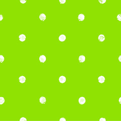 weiße Punkte auf grünem Hintergrund - Aquarelltextur;nahtlos
