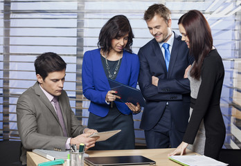 Business people working as a team at the office