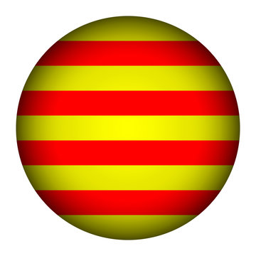 Catalonia Flag Button.