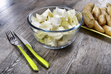 small bowl of endives