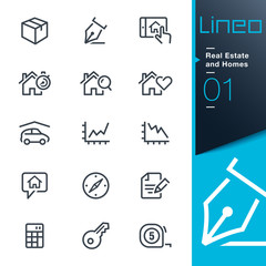 Lineo - Real Estate and Homes outline icons