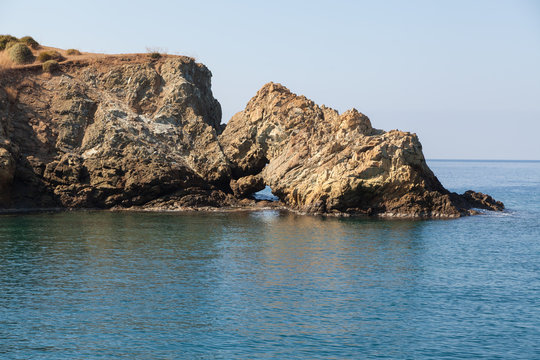 Cliffs in the Mediterranean Sea, Turkey
