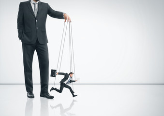 boss with his marionette