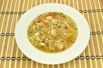zupa flaczki drobiowe