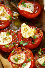 Roasted tomatoes with garlic and herbs