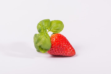 Strawberry isolated on white background, studio