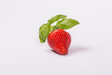 Strawberry isolated on white background, studio