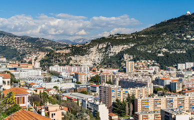Fototapeta na wymiar Ligurian Alps in Nice, Cote d'Azur - France