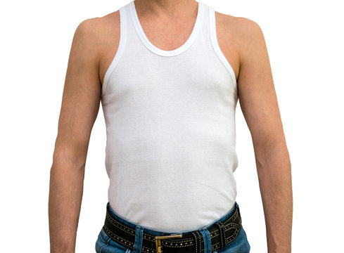 Man In White Undershirt