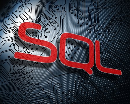 Sql against illustration of circuit board