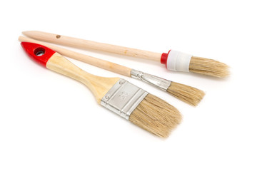 new paint brush isolated on a white background