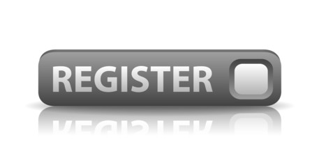 vector 3D gray web button register