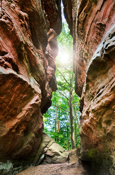 Wanderweg Felsenpfad Felsen im Dahner Felsenland