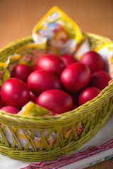 Red Easter Eggs