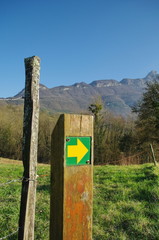 sentier pédestre-indication