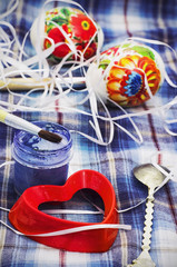 Easter decoration with Easter eggs