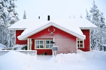 Haus im Schnee