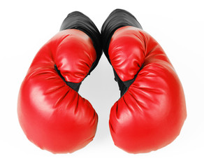 Red boxing gloves