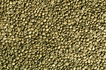 Green coffee beans texture