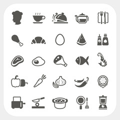 Food icons set