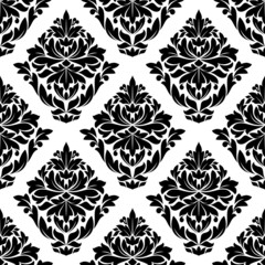 Large bold floral and foliate seamless motif