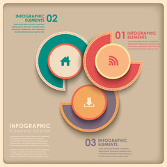 3d abstract pie chart infographics