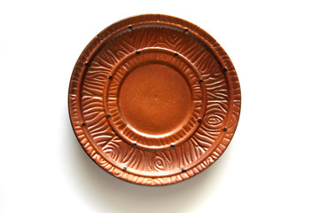 saucer on a white background