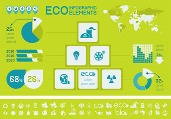 Flat Infographic Elements. Vector Illustration EPS 10.