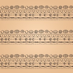 Fototapeta premium Seamless pattern with lacy design