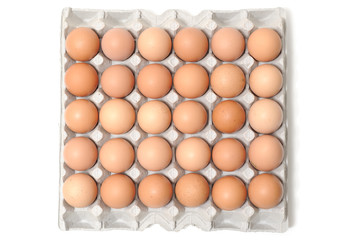 5 x 6 egg box and eggs